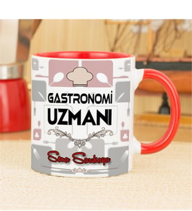 Gastronomi Uzmanı Kupa Bardak - Kırmızı