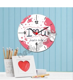 I Love You Duvar Saati