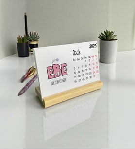 2026 Ebe Pembe Tasarım Masa Takvimi