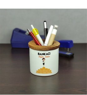 Bankacı Seramik Kalemlik 004