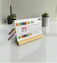 2026 Matematik Öğretmenine Hediye Kalem Tasarım Masa Takvimi