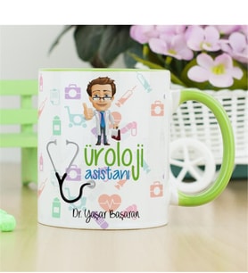 Üroloji Asistanı Kupa Bardak - Yeşil