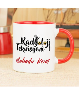Radyoloji Teknisyeni Kupa Bardak - Kırmızı