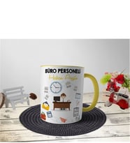 Büro Personeli Kupa Bardak - Sarı