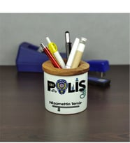Polise Hediye Seramik Kalemlik 001