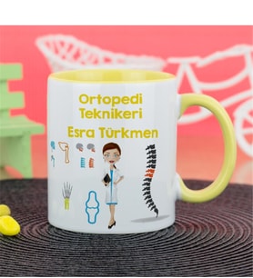 Ortapedi Teknikeri Kupa Bardak - Sarı