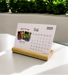 2025 Hayat Seninle Fotoğraflı Masa Takvimi