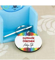 Matematik Öğretmenine Hediye Kalem Tasarım Anahtarlık