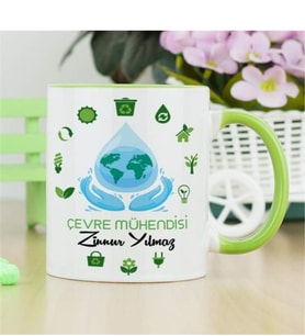 Çevre Mühendisi Kupa Bardak - Yeşil
