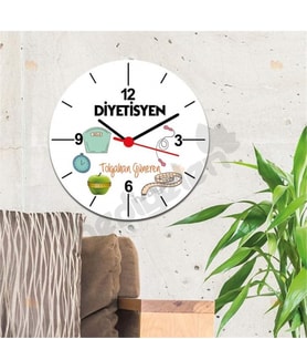 Diyetisyen Duvar Saati 005
