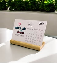 2025 Psikolojik Danışman Mavi Tasarım Masa Takvimi