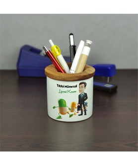 Tıbbi Mümessil Seramik Kalemlik