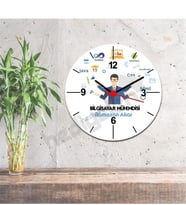 Bilgisayar Mühendisi Mavi Tasarım Duvar Saati
