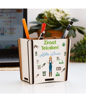 Ziraat Teknikeri Kadın Figür Kalemlik