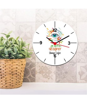 Graphic Designer Duvar Saati 001