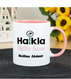 Halkla İlişkiler Uzmanı Kupa Bardak - Pembe 001