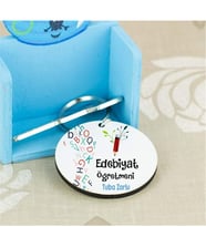 Edebiyat Öğretmenine Hediye Kalem Tasarım Anahtarlık
