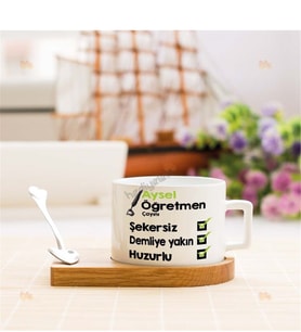 Öğretmen Çay Stantlı Fincan