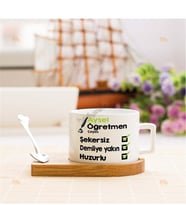 Öğretmen Çay Stantlı Fincan
