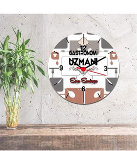 Gastronomi Uzmanı Duvar Saati