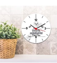 Tekstil Mühendisi Siyah Tasarım Duvar Saati
