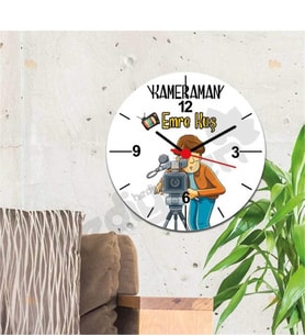 Kameraman Duvar Saati 003