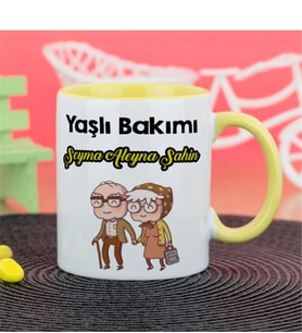 Yaşlı Bakımı Kupa Bardak - Sarı
