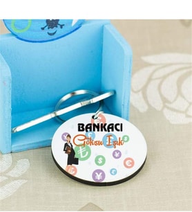 Bankacı Para Tasarım Anahtarlık