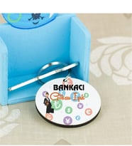Bankacı Para Tasarım Anahtarlık