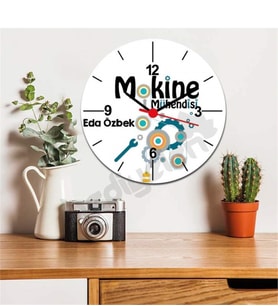 Makine Mühendisi Çark Tasarım Duvar Saati