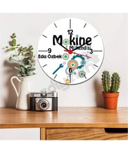 Makine Mühendisi Çark Tasarım Duvar Saati