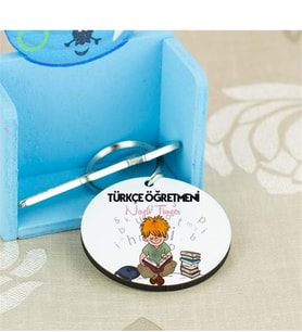 Türkçe Öğretmenine Hediye Çocuk Tasarım Anahtarlık