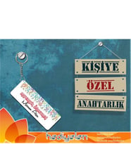 Matematik Öğretmenine Hediye Tasarımlı Anahtarlık