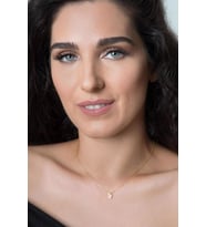 Elika Silver  Kadın Üç Boyutlu Ş Harfi Altın 925 Ayar Gümüş Kolye