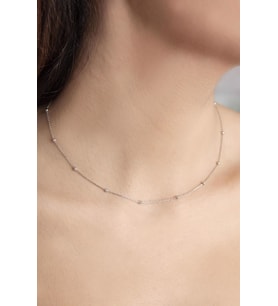 Elika Silver Toplu Zincir  925 Ayar Gümüş Kolye