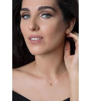 Elika Silver  Kadın Üç Boyutlu S Harfi 925 Ayar Gümüş Kolye