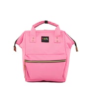 Bagmori Pembe Metal Ağızlı Sırt Çantası