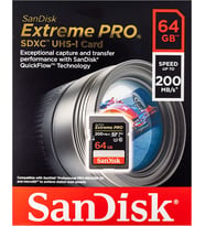 Sandisk 64GB SD 170/MB EXTREME PRO SD 4K U3 V30  SD HAFIZA KARTI