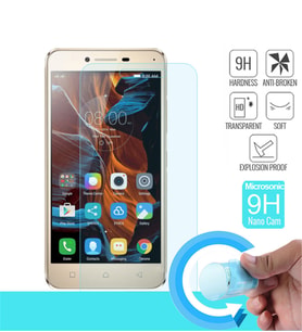 Microsonic Lenovo Vibe K5 Nano Cam Ekran koruyucu Kırılmaz film (Beyaz)