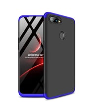 Microsonic Oppo A5S Kılıf Double Dip 360 Protective (Mavi)