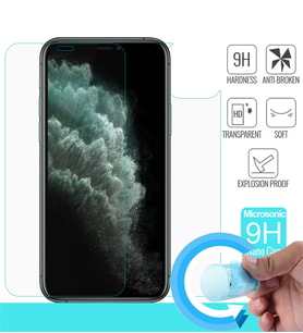 Microsonic Apple iPhone 11 Pro Max (6.5'') Ön + Arka Nano Cam Ekran Koruyucu (Beyaz)