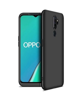 Microsonic Oppo A9 2020 Kılıf Double Dip 360 Protective (Siyah)