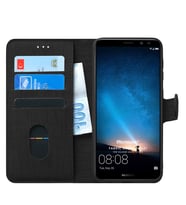 Huawei Mate 10 Lite Kılıf Fabric Book Wallet (Siyah)