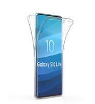 Microsonic Samsung Galaxy S10e Kılıf 6 tarafı tam full koruma 360 Clear Soft (Beyaz)
