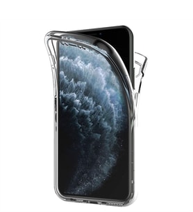 Microsonic Apple iPhone 11 Pro (5.8'') Kılıf 6 tarafı tam full koruma 360 Clear Soft (Beyaz)