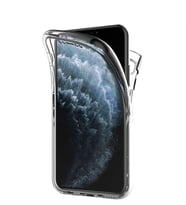 Microsonic Apple iPhone 11 Pro (5.8'') Kılıf 6 tarafı tam full koruma 360 Clear Soft (Beyaz)