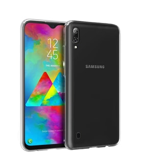 Microsonic Samsung Galaxy M10 Kılıf Transparent Soft (Beyaz)
