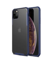 Microsonic Apple iPhone 11 Pro Max (6.5'') Kılıf Frosted Frame (Lacivert)