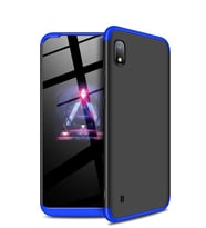 Microsonic Samsung Galaxy A10 Kılıf Double Dip 360 Protective (Mavi)