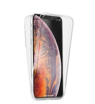 Microsonic Apple iPhone XS Max (6.5'') Kılıf 6 tarafı tam full koruma 360 Clear Soft (Beyaz)